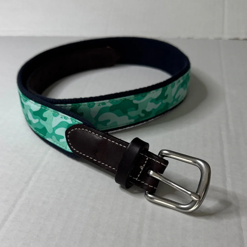 Kids Green Camouflage Belt EUC